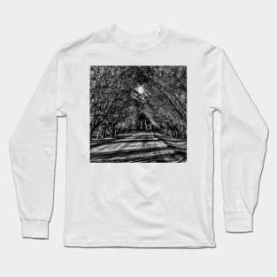 Dark Shines - Black And White Long Sleeve T-Shirt